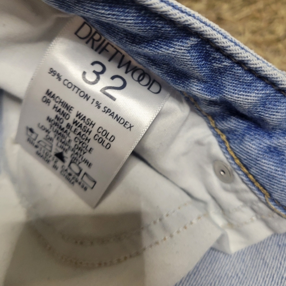 DRIFTWOOD Light Blue Wide Leg Jeans - Picture 3 of 4